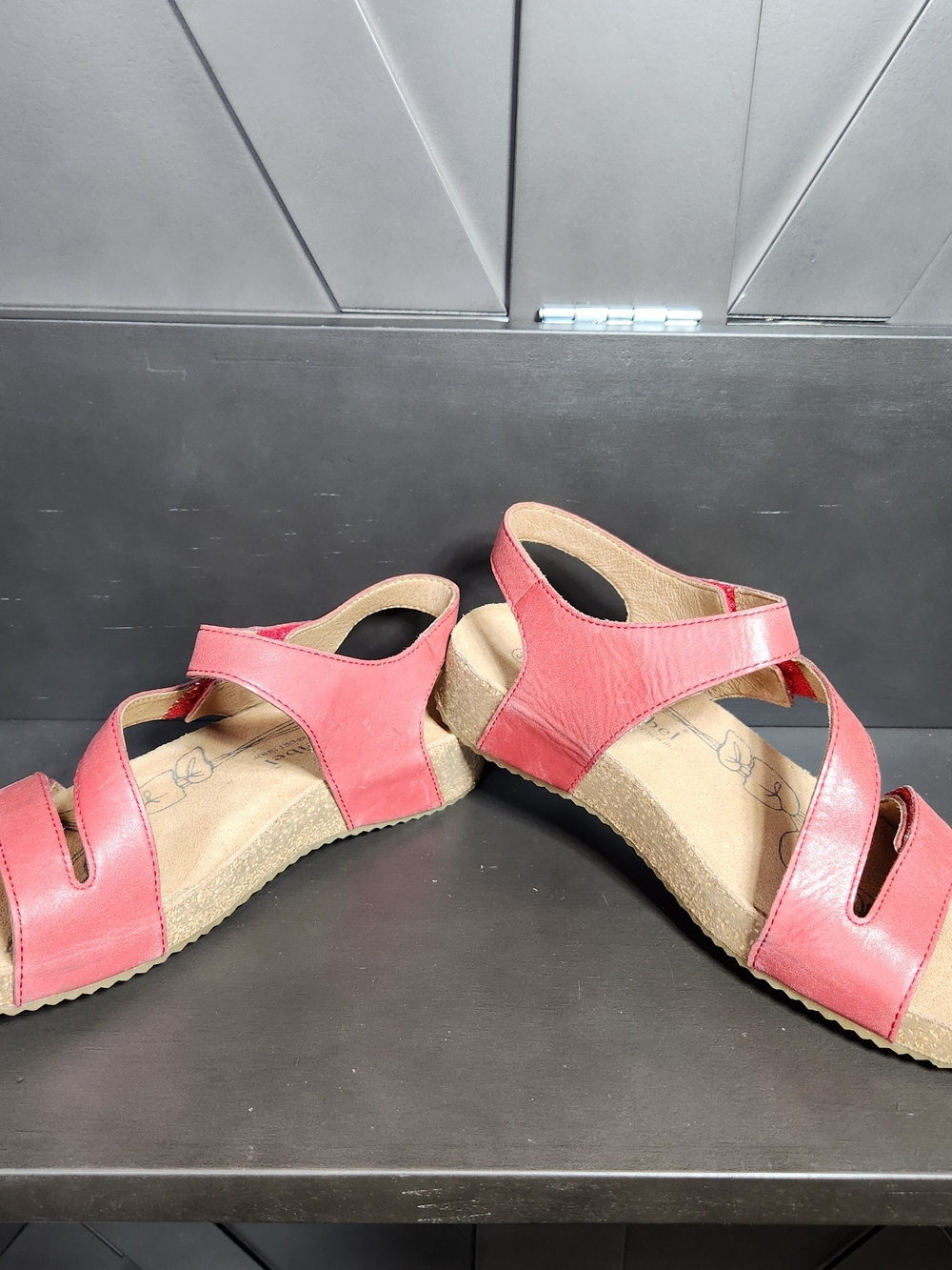 Joseph Seibel Comfort Leather Sandles Women EU 37 US 6-6.5 Cushioned Footbed